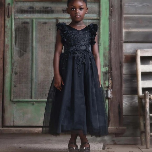 New: Trish Scully Black Midaxi or Ankle Length Gown. Size 10 - Picture 10 of 11